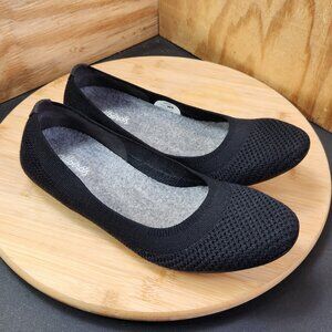 Allbirds Tree Breezers Womens Black Mesh Knit Flat Shoes Size 8